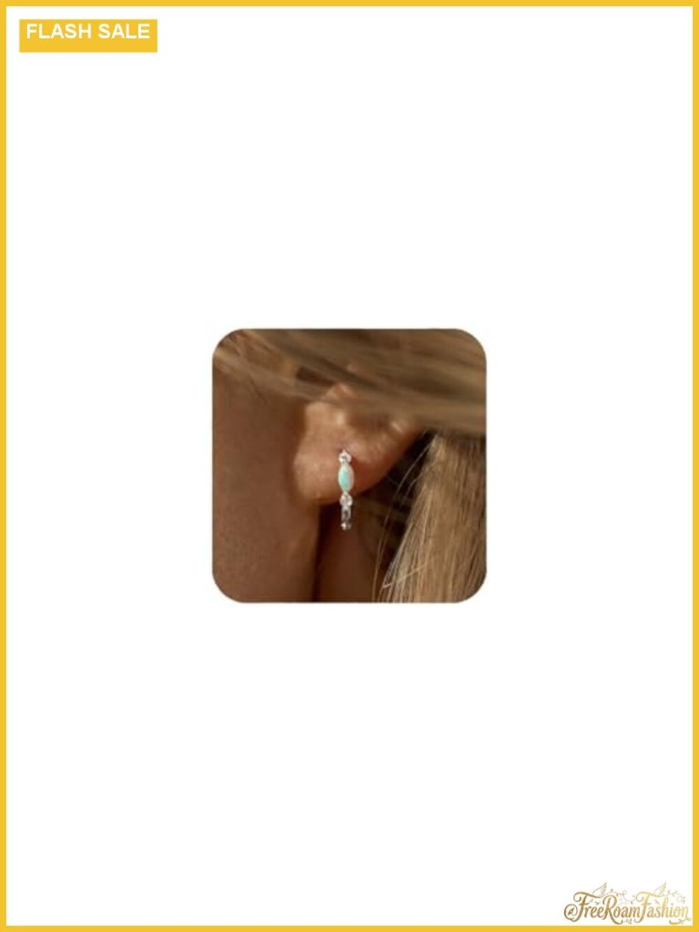 Gold Huggie Earrings with Zircons, 10mm Minimalist Hoop Earrings for Women